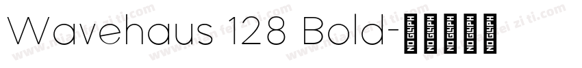 Wavehaus 128 Bold字体转换